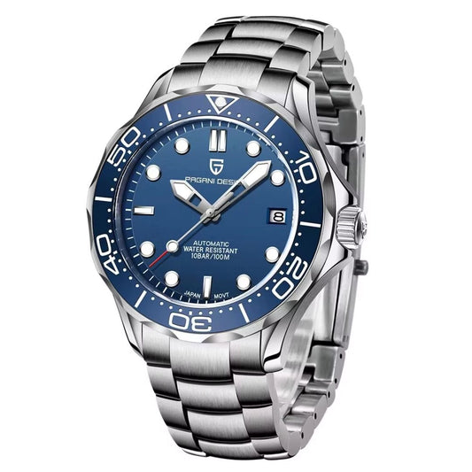 Reloj Automático PAGANI DESIGN SEAMASTER 007, PD-1667 - Azul