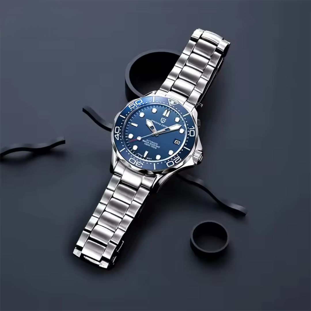 Reloj Automático PAGANI DESIGN SEAMASTER 007, PD-1667 - Azul