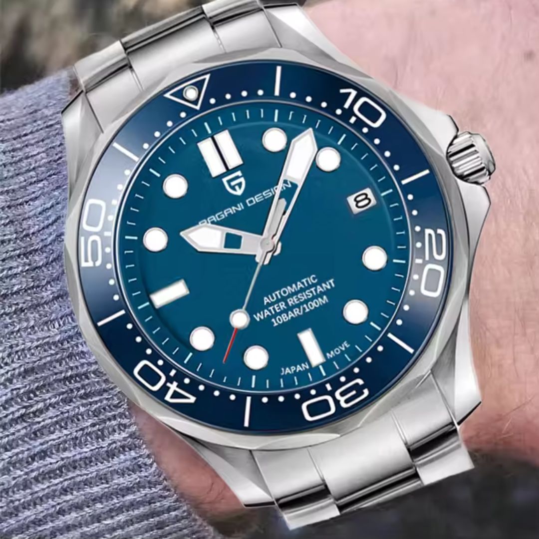 Reloj Automático PAGANI DESIGN SEAMASTER 007, PD-1667 - Azul