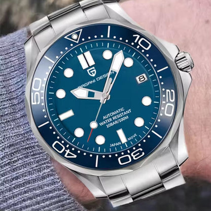 Reloj Automático PAGANI DESIGN SEAMASTER 007, PD-1667 - Azul