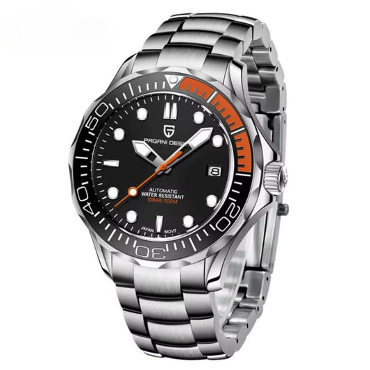 Reloj Automático PAGANI DESIGN SEAMASTER 007, PD-1667 - Naranja Negro