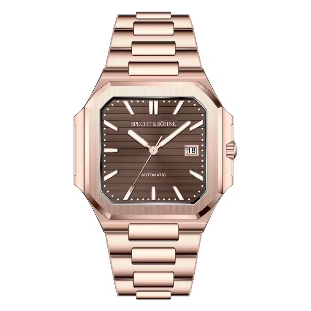 Reloj Automático SPETCH AND SOHNE CUBITUS, SP0028 - Oro Rosa Chocolate