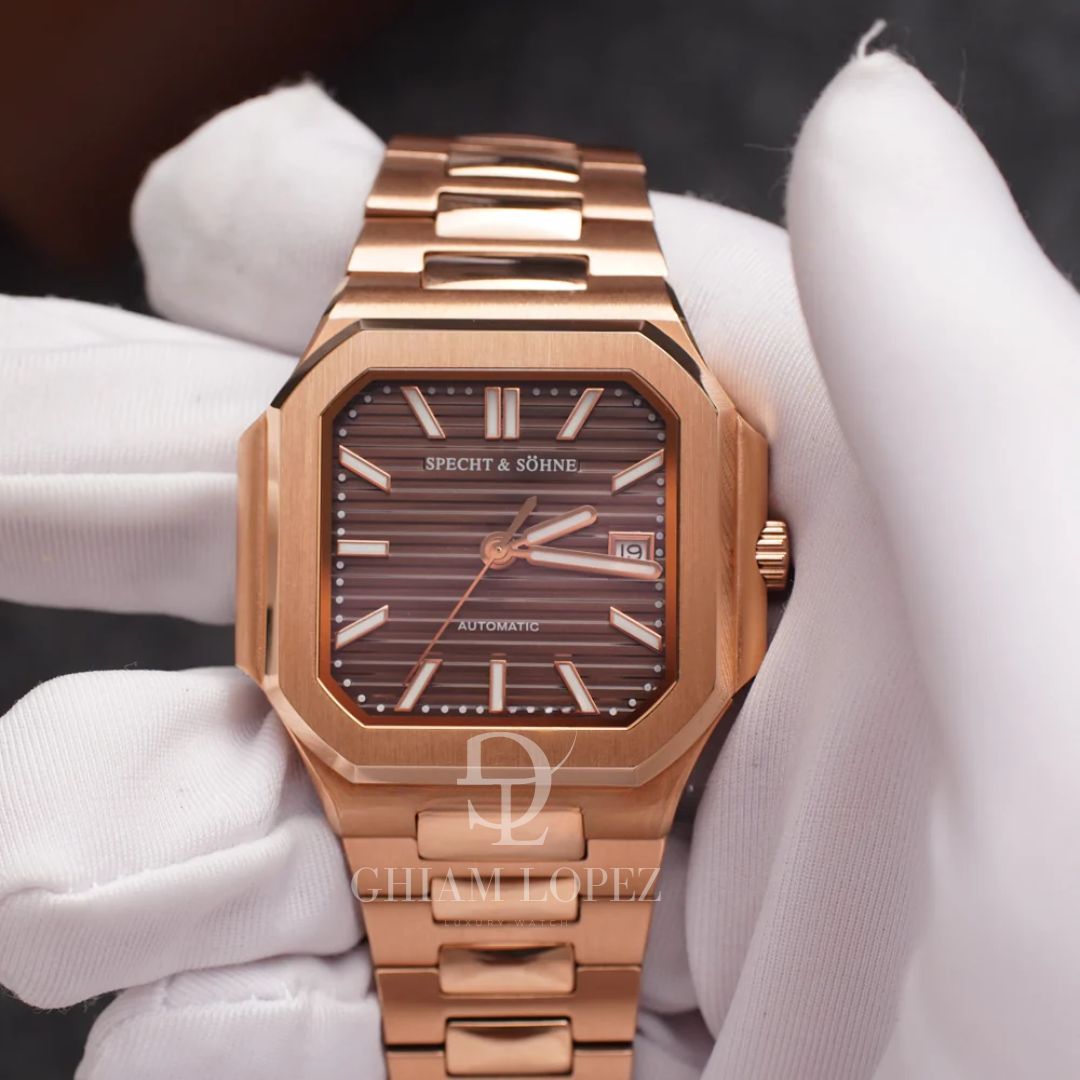 Reloj Automático SPETCH AND SOHNE CUBITUS, SP0028 - Oro Rosa Chocolate