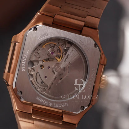 Reloj Automático SPETCH AND SOHNE CUBITUS, SP0028 - Oro Rosa Chocolate