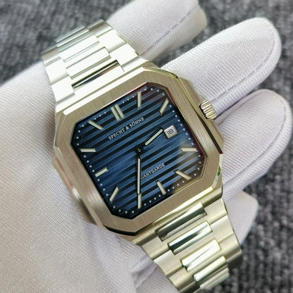 Reloj Automático SPETCH AND SOHNE CUBITUS, SP0028 - Plata Azul