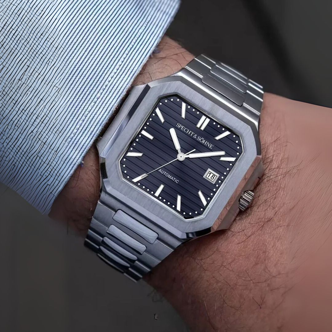 Reloj Automático SPETCH AND SOHNE CUBITUS, SP0028 - Plata Azul