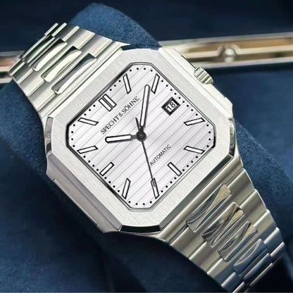 Reloj Automático SPETCH AND SOHNE CUBITUS, SP0028 - Plata Blanco