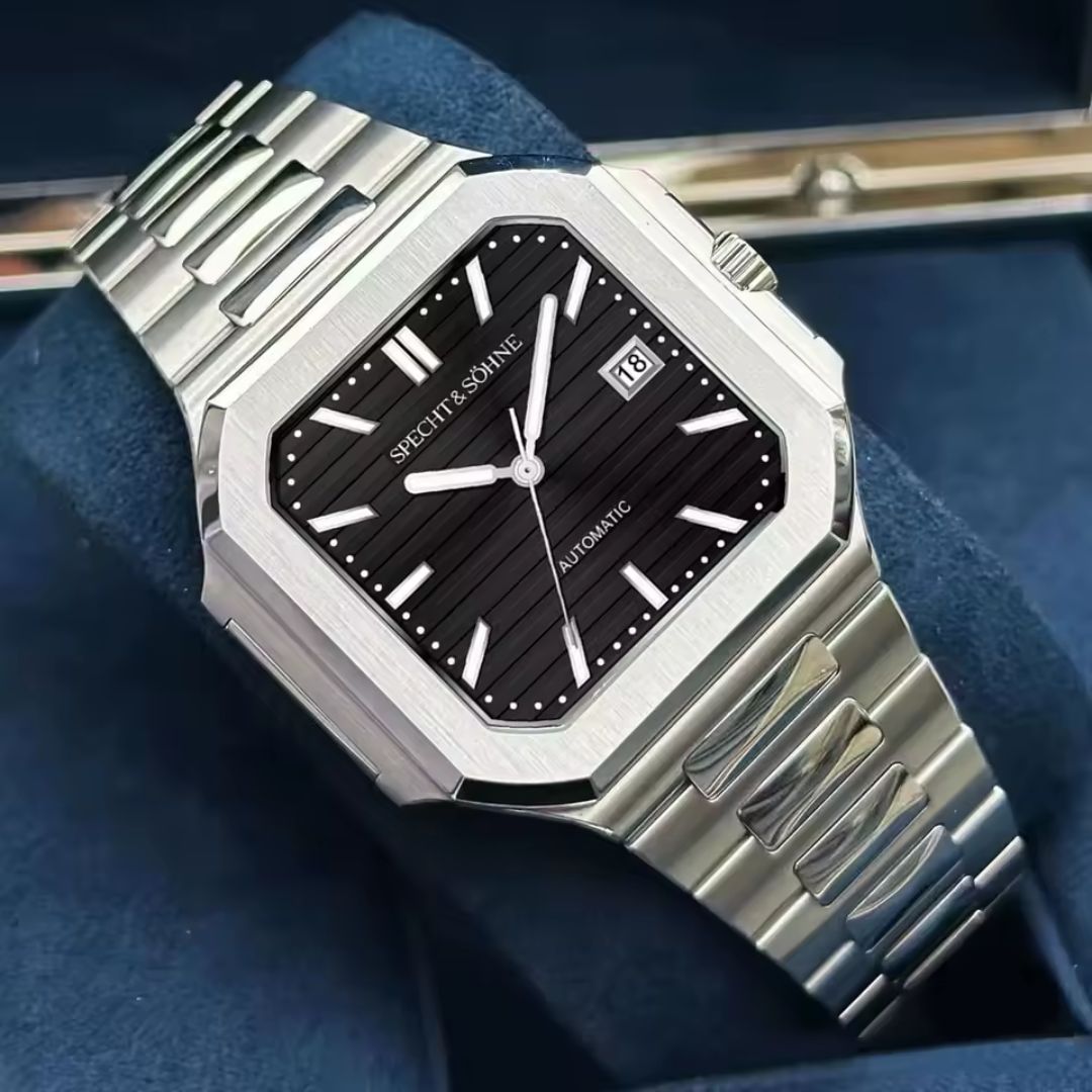 Reloj Automático SPETCH AND SOHNE CUBITUS, SP0028 - Plata Negro