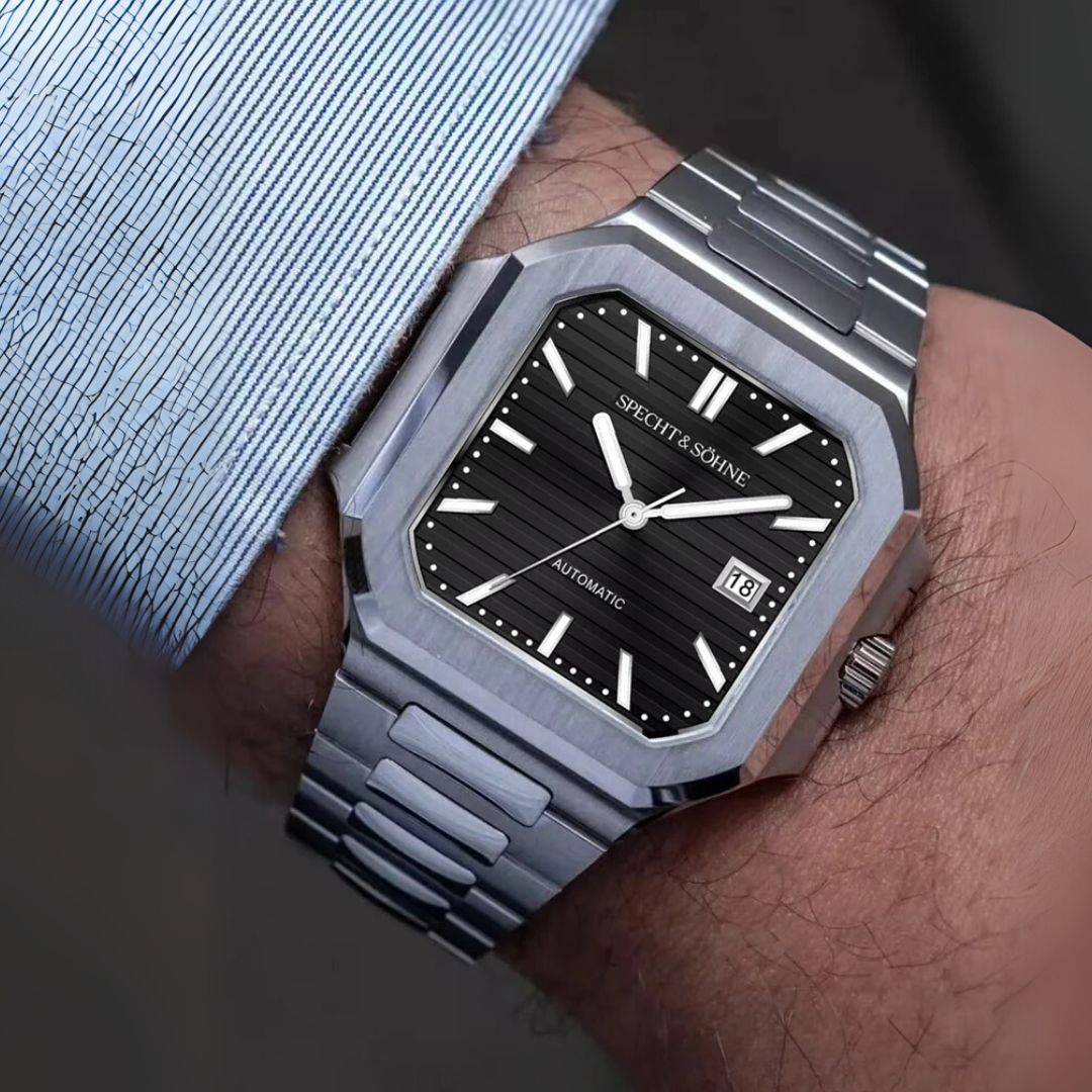 Reloj Automático SPETCH AND SOHNE CUBITUS, SP0028 - Plata Negro