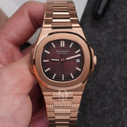 Reloj Automático SPETCH AND SOHNE NAUTILUS, SP0002 - Oro Rosa Chocolate