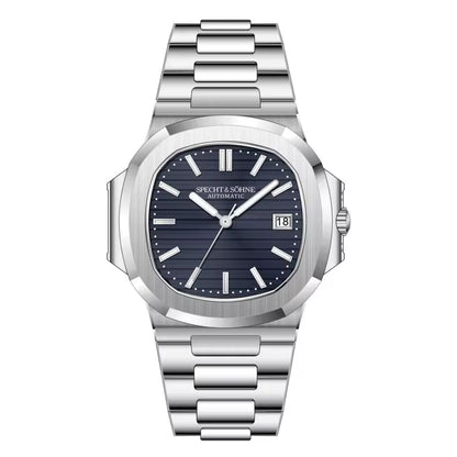 Reloj Automático SPETCH AND SOHNE NAUTILUS, SP0002 - Plata Azul