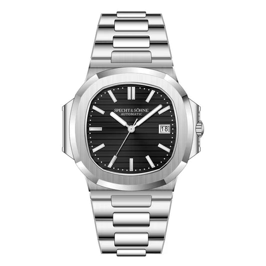 Reloj Automático SPETCH AND SOHNE NAUTILUS, SP0002 - Plata Negro