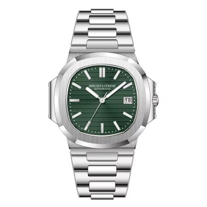 Reloj Automático SPETCH AND SOHNE NAUTILUS, SP0002 - Plata Verde