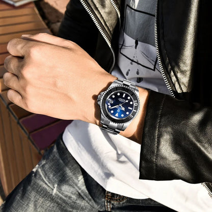 Reloj Automático PAGANI DESIGN YATCH MASTER, PD-1651 - Azul Oscuro
