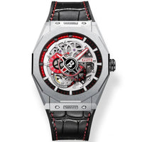 Reloj Automático BONEST GATTI  BG7601 Cuero - Rojo