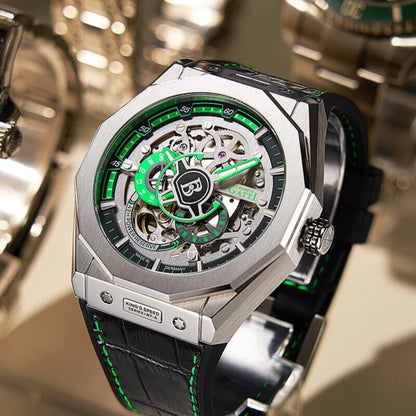 Reloj Automático BONEST GATTI  BG7601 Cuero - Verde