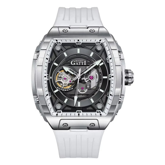 Reloj Automático BONEST GATTI  BG5602 - Blanco Plata