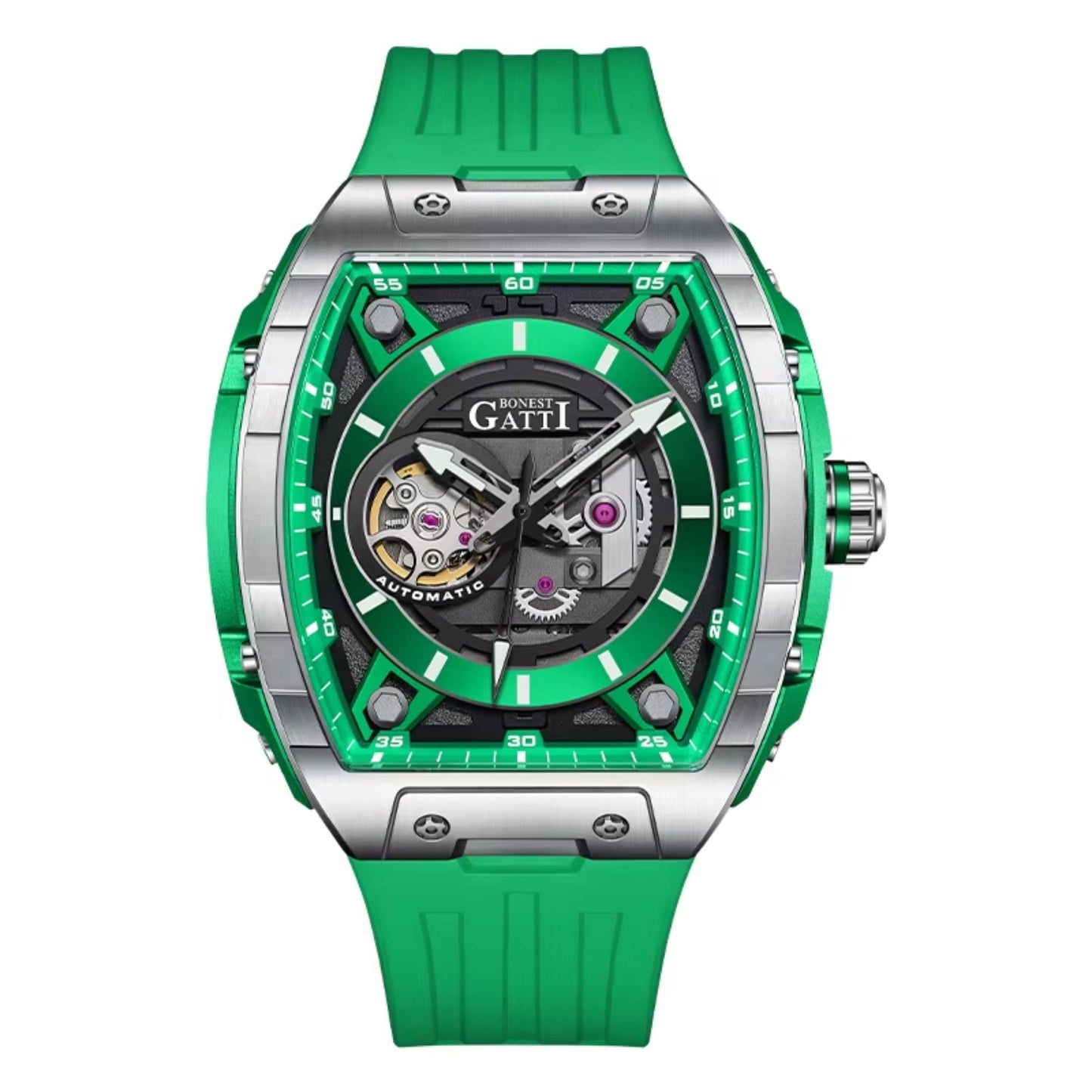 Reloj Automático BONEST GATTI  BG5602 - Verde Plata