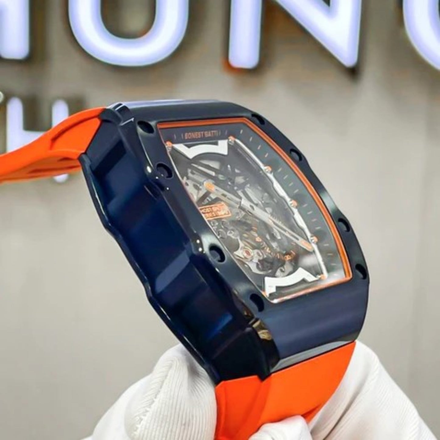 Reloj Automático BONEST GATTI  BG9901 - Naranja Negro