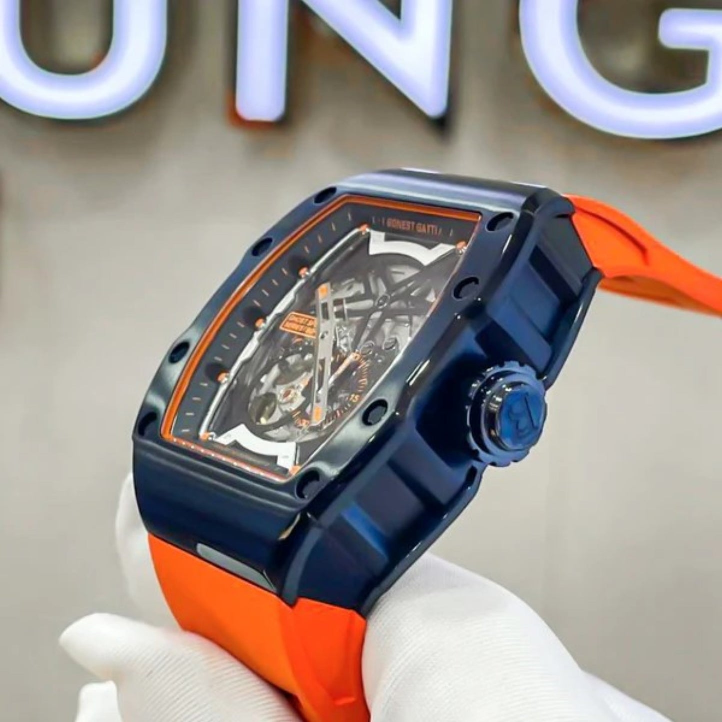 Reloj Automático BONEST GATTI  BG9901 - Naranja Negro