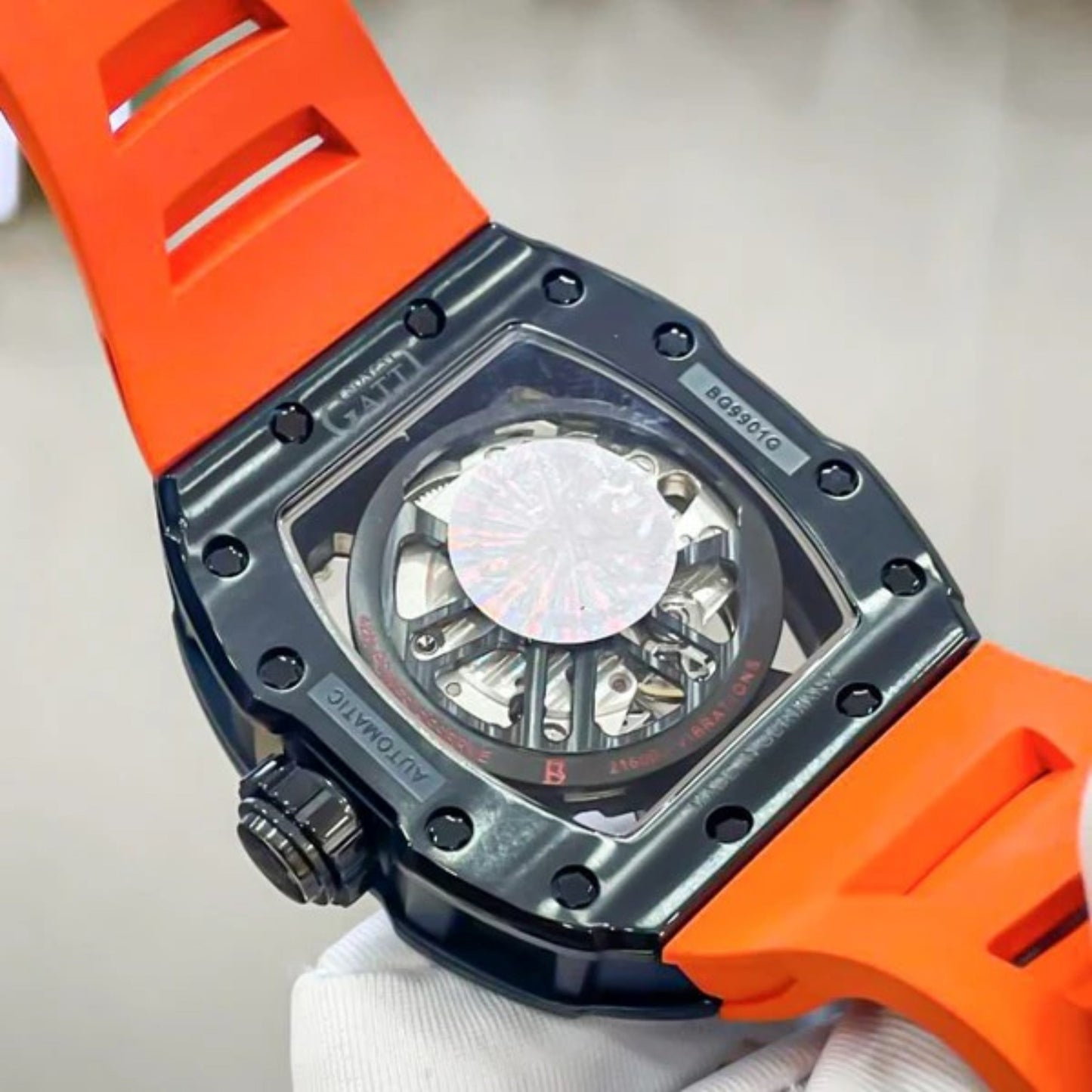 Reloj Automático BONEST GATTI  BG9901 - Naranja Negro