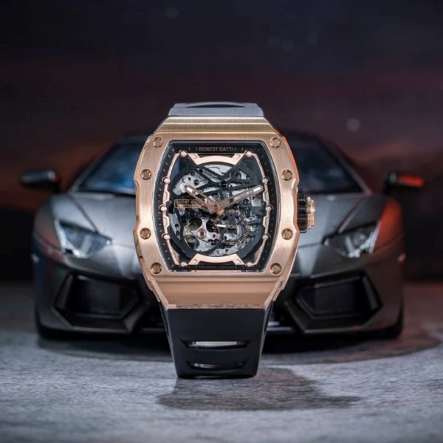 Reloj Automático BONEST GATTI  BG9901 - Negro Oro