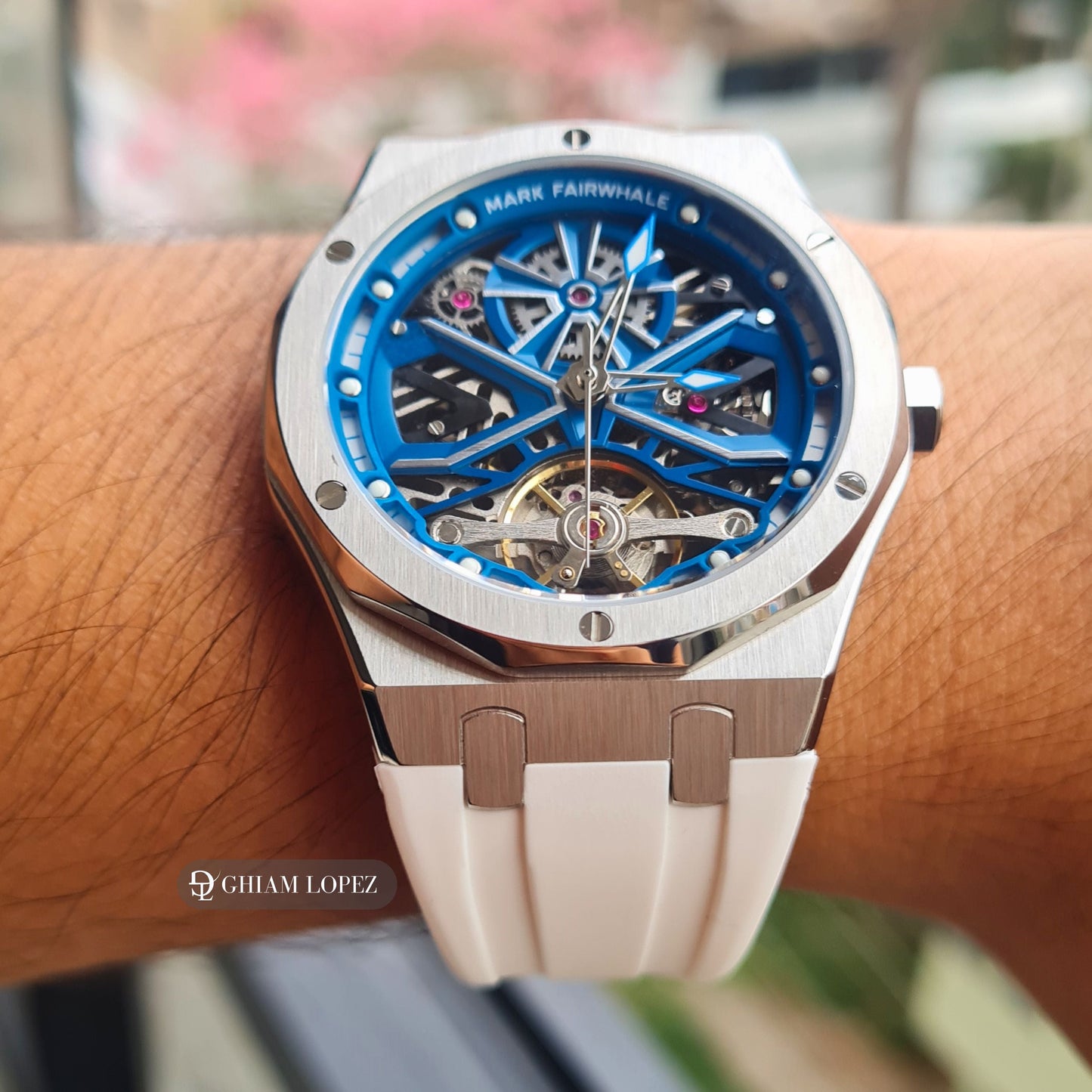 Reloj Automático MARK FAIRWHALE MYSTIC - Blanco Plata