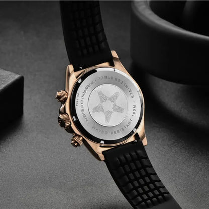 Reloj Cuarzo PAGANI DESIGN DAYTONA Caucho, PD-1664 - Oro Negro