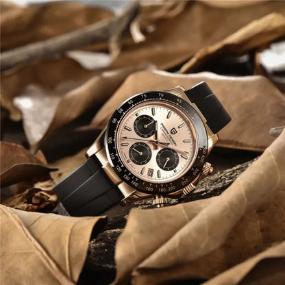 Reloj Cuarzo PAGANI DESIGN DAYTONA Caucho, PD-1664 - Oro Rosa