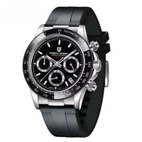 Reloj Cuarzo PAGANI DESIGN DAYTONA Caucho, PD-1664 - Plata Negro