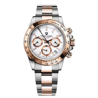 Reloj Cuarzo PAGANI DESIGN DAYTONA HALF GOLD, PD-1644 - Blanco