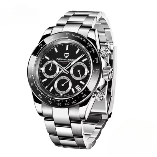 Reloj Cuarzo PAGANI DESIGN DAYTONA, PD-1644 - Plata Negro