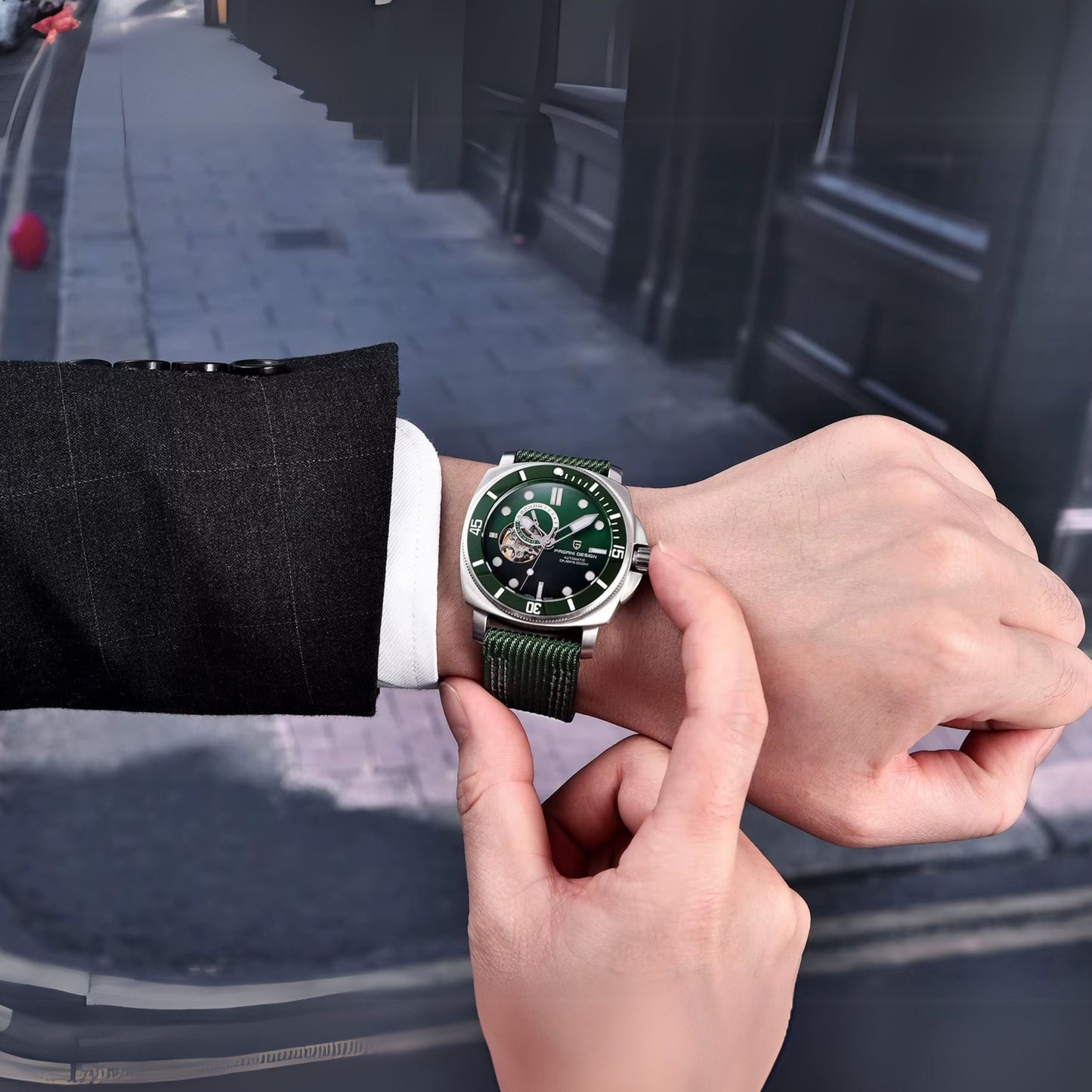 Reloj Automático PAGANI DESIGN PD-1736 - Verde