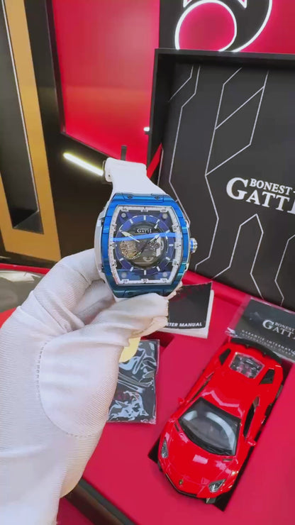 Reloj Automático BONEST GATTI  BG5602 - Blanco Azul