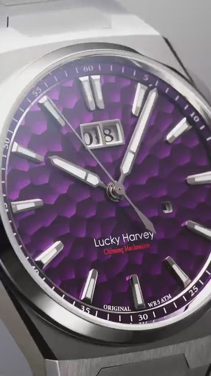 LUCKY HARVEY Hammer Texture Chiming - ZLS402