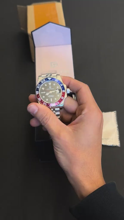 Reloj Automático PAGANI DESIGN GMT MASTER, PD-1662 - Pepsi